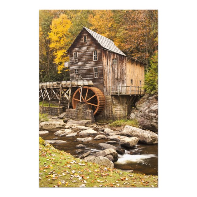 Impression Photo Glade Creek Grist Mill, Babcock State Park, (Devant)