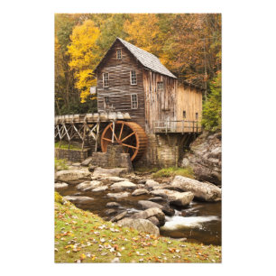 Impression Photo Glade Creek Grist Mill, parc d'État de Babcock,