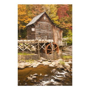 Impression Photo Glade Creek Grist Mill, Parc d'État de Babcock, 2
