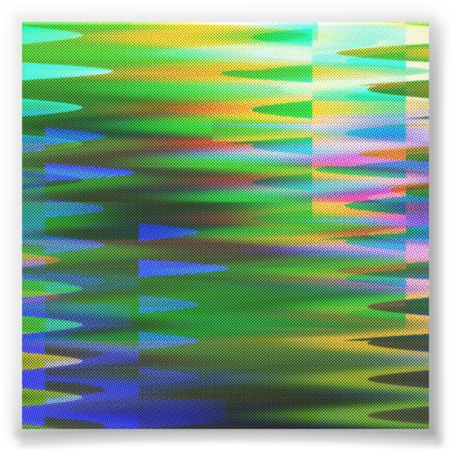 Impression Photo Glitch art Vaporwave Aesthetic Analogue Fault (Devant)