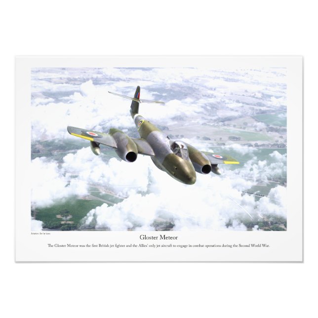Impression Photo Gloster Meteor (Devant)