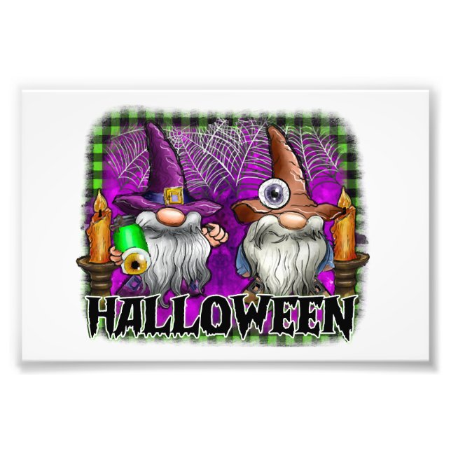 Impression Photo Gnome d'Halloween (Devant)
