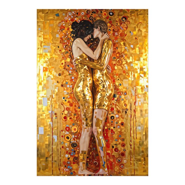 Impression Photo "Golden Embrace" Précieux et indestructible (Devant)