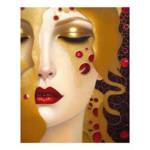 Impression Photo Golden Tears (Freya's Heartache) avec rubis rouge
