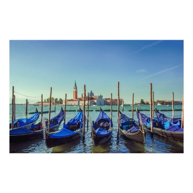 Impression Photo Gondolas à Venise, Italie (Devant)