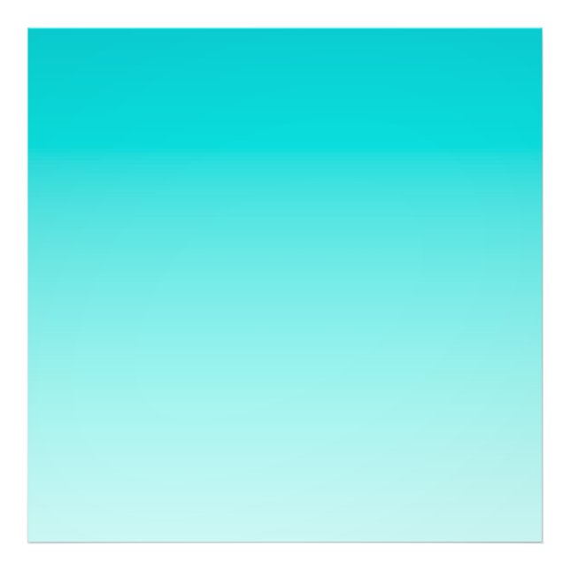 Impression Photo gradient aqueux turquoise (Devant)