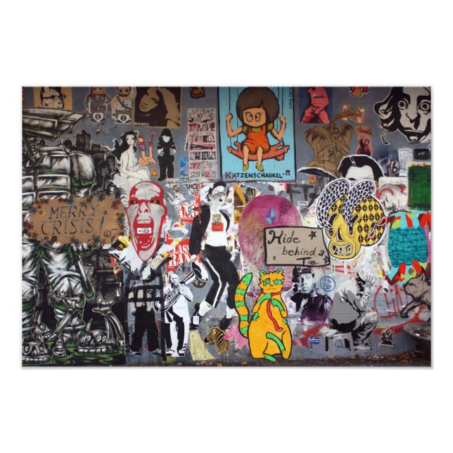 Impression Photo Graffiti, Berlin, Allemagne (Devant)
