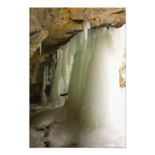 Impression Photo Graffiti Falls en hiver, Dundee, Ohio