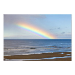 Impression Photo Grand arc-en-ciel sur l'océan Pacifique à