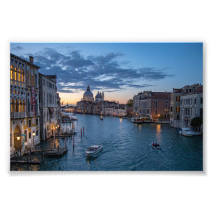 Impression Photo Grand Canal de Venise au crépuscule
