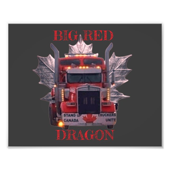 IMPRESSION PHOTO GRAND DRAGON ROUGE (Devant)