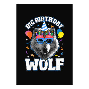 Impression Photo Grand Loup d'anniversaire pour les loups