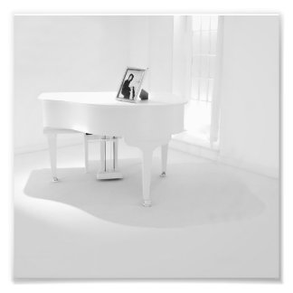 Impression Photo Grand piano Bébé Blanc