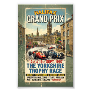 Impression Photo Grand Prix d'Halifax 1967 Course du Trophée du Yor