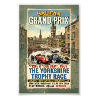 Impression Photo Grand Prix d'Halifax 1967 Course du Trophée du Yor