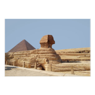 Impression Photo Grand Sphinx sur le plateau de Gizeh. Égypte, 20 a