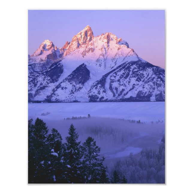 Impression Photo GRAND TETON NATIONAL PARK, WYOMING. États-Unis Fog (Devant)