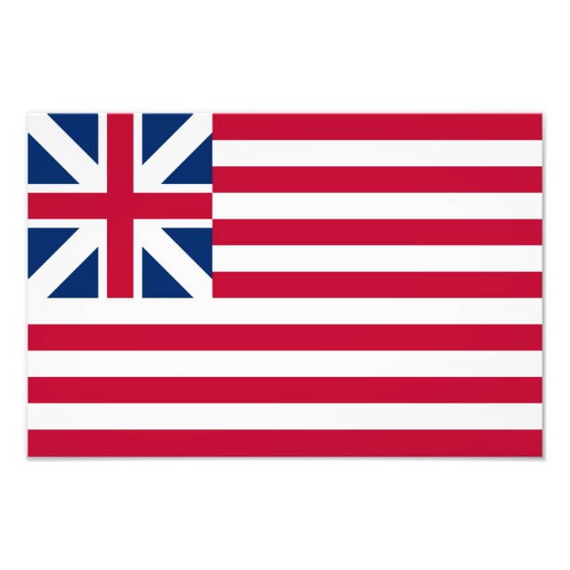 Impression Photo Grand Union, 1ère États-Unis Drapeau des colonies (Devant)