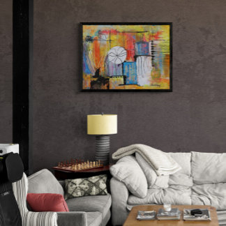 Impression Photo Grande peinture acrylique abstraite