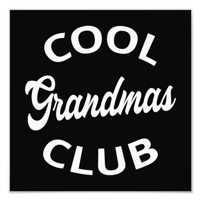 Impression Photo Grandmas Club cool I (Devant)