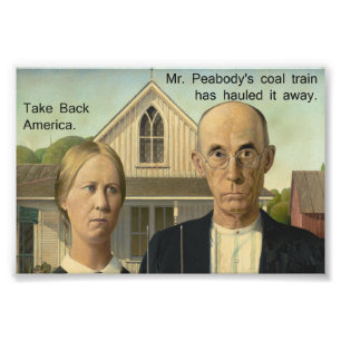 Impression Photo Grant Wood transporté
