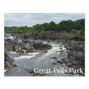Impression Photo Great Falls Park Rivière Potomac à Mather Gorge
