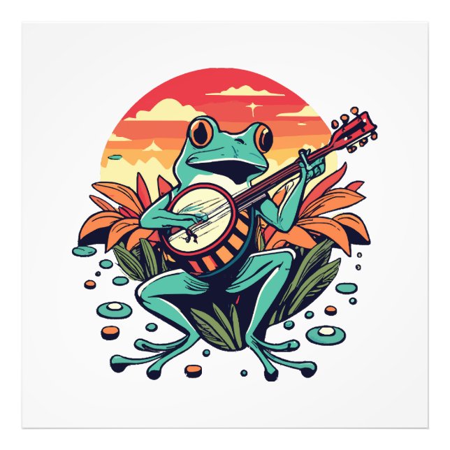 Impression Photo Grenouille banjo (Devant)