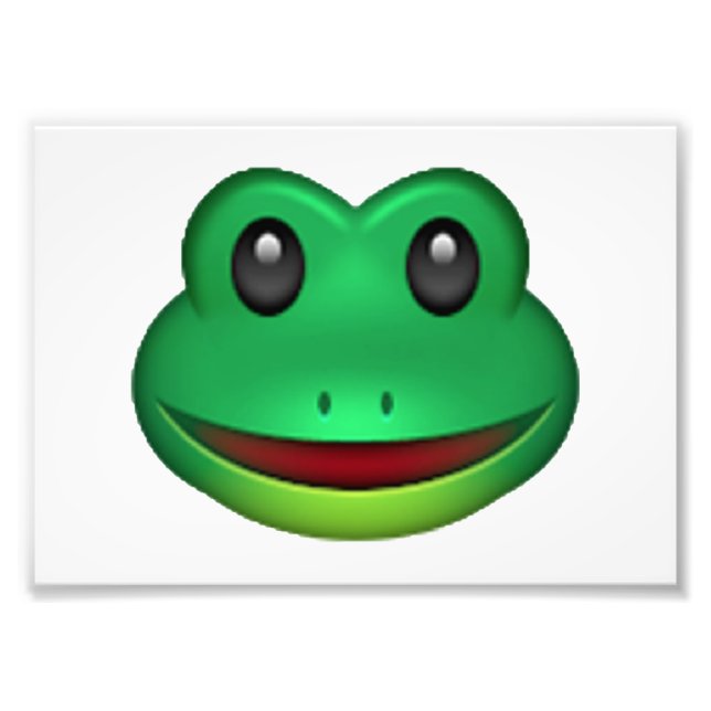 Impression Photo Grenouille - Emoji (Devant)