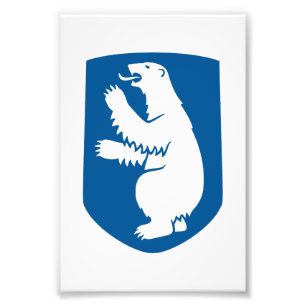 Impression Photo Groenland blason armoiries pays symbole emblème dr
