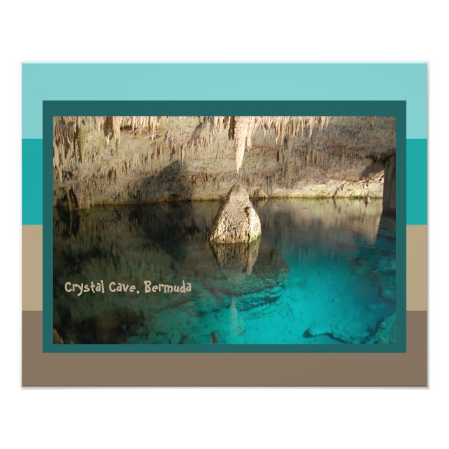 Impression Photo Grotte de cristal, Bermudes (Devant)