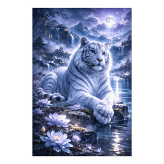 Impression Photo Guardian White Tiger – Silent Strength and Gentle 