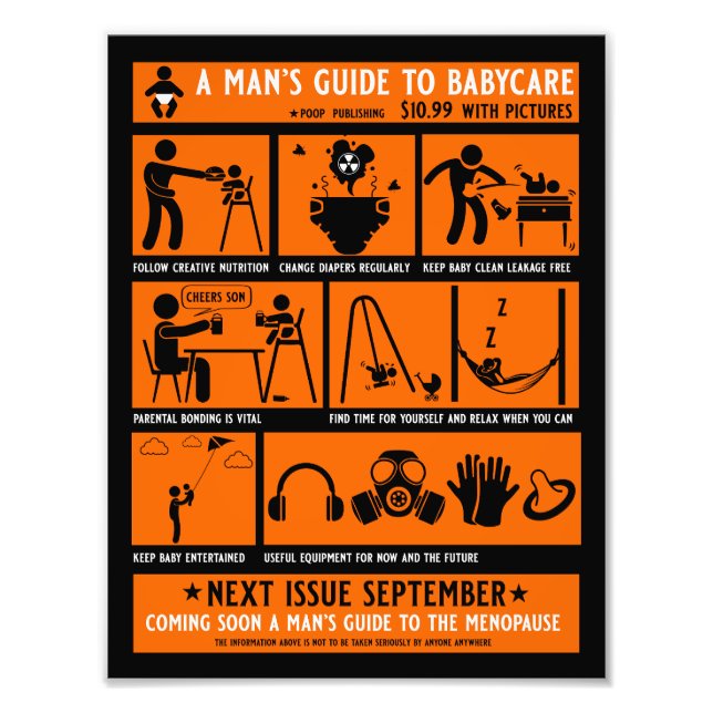 Impression Photo Guide Cadeaux Pour Les Nouveaux Pères (Devant)