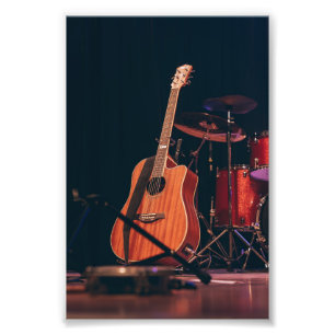 Impression Photo Guitare acoustique cool