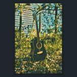 Impression Photo Guitare cadeau pour guitariste<br><div class="desc">Cette oeuvre de guitare vintage est adaptée aux joueurs de guitare qui aiment jouer de la guitare. elle peut être offerte en cadeau à un petit ami, une petite amie, ou un papa pour un anniversaire, une fête des pères ou une Saint-Valentin. Le design rétro présente un cadeau de guitare...</div>