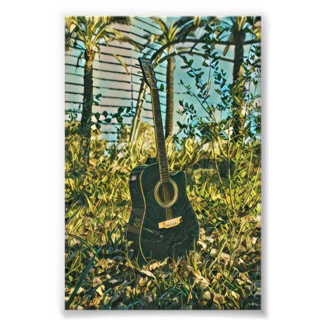 Impression Photo Guitare cadeau pour guitariste (Devant)