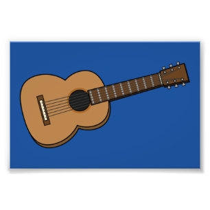 Impression Photo Guitare Dessin Animé