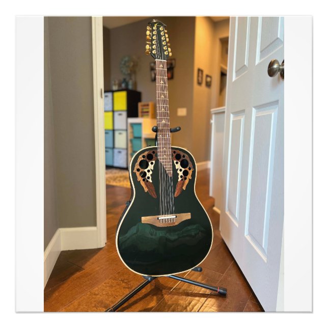 Impression Photo Guitare noire (Devant)