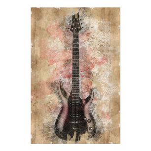 Impression Photo Guitare vintage