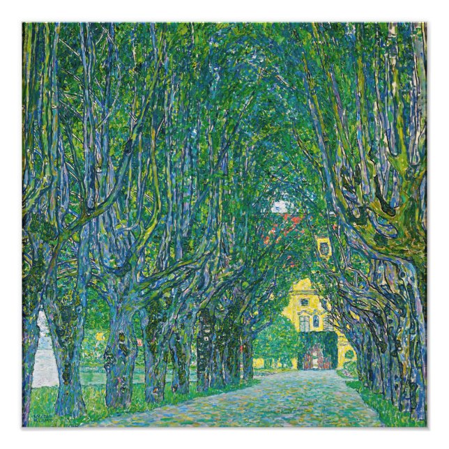 Impression Photo Gustav Klimt - Avenue dans le parc Schloss Kammer (Devant)