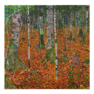 Impression Photo Gustav Klimt - Bois de bouleau