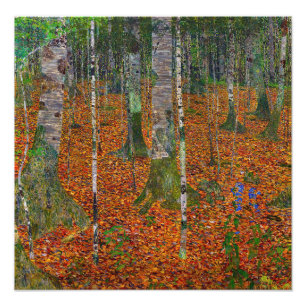 Impression Photo Gustav Klimt - Bois de bouleau