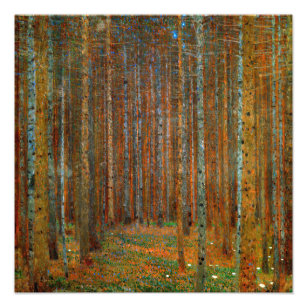 Impression Photo Gustav Klimt - Forêt de pins de Tannenwald