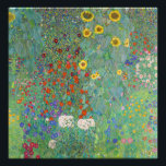 Impression Photo Gustav Klimt - Jardin de campagne avec tournesols<br><div class="desc">Jardin de campagne avec des tournesols / Jardin de ferme avec des tournesols - Gustav Klimt en 1905-1906</div>