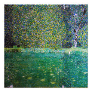 Impression Photo Gustav Klimt - Parc du château de Kammer am Atters