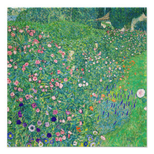 Impression Photo Gustav Klimt - Paysage de jardin italien