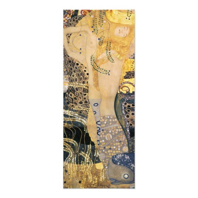 Impression Photo Gustav Klimt - Serpents d'eau I (Devant)