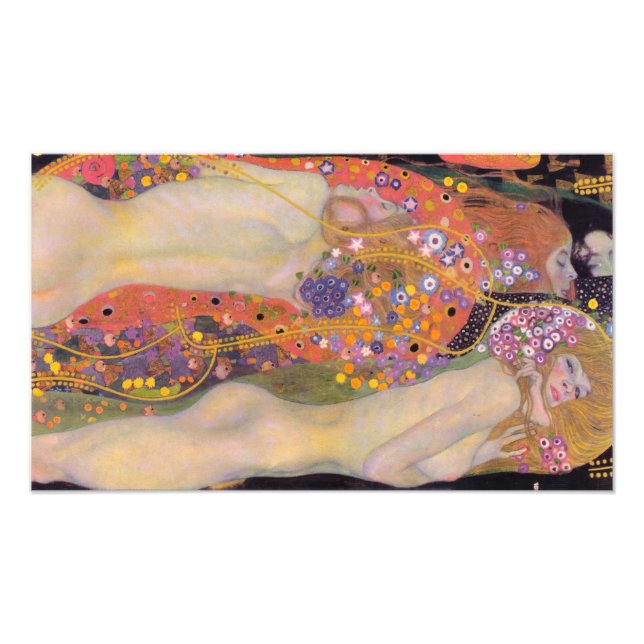 Impression Photo Gustav Klimt - Serpents d'eau II (Devant)