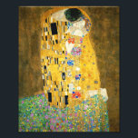Impression Photo Gustav Klimt The Kiss Vintage<br><div class="desc">Gustav Klimt Le Kiss Vintage Art Nouveau Peinture Le Kiss (En allemand : Der Kuss) a été peint par le peintre symboliste autrichien Gustav Klimt entre 1907 et 1908, le point culminant de sa période d'or, lorsqu'il peignit un certain nombre d'oeuvres dans un style doré similaire. Le tableau est largement...</div>
