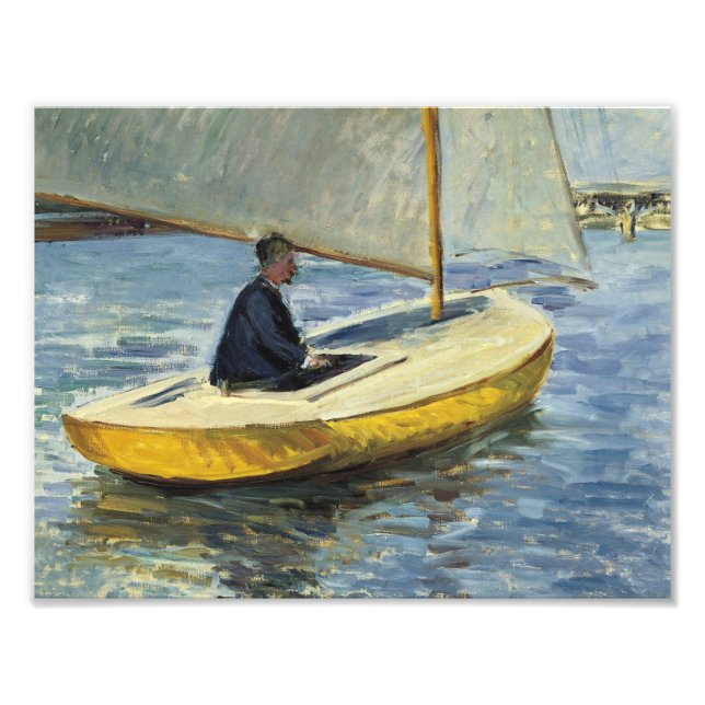 Impression Photo Gustave Caillebotte - Bateau Jaune (Devant)