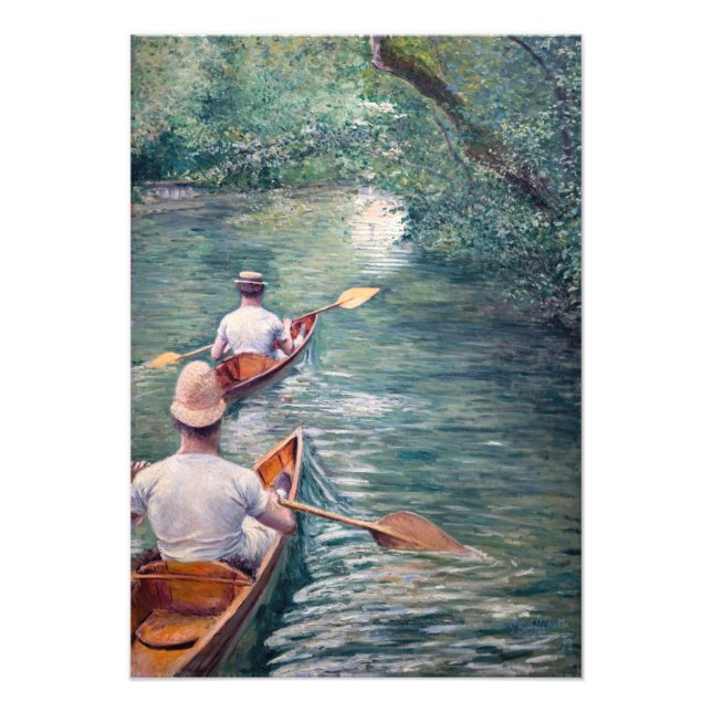 Impression Photo Gustave Caillebotte - Canots sur l'Yerres (Devant)